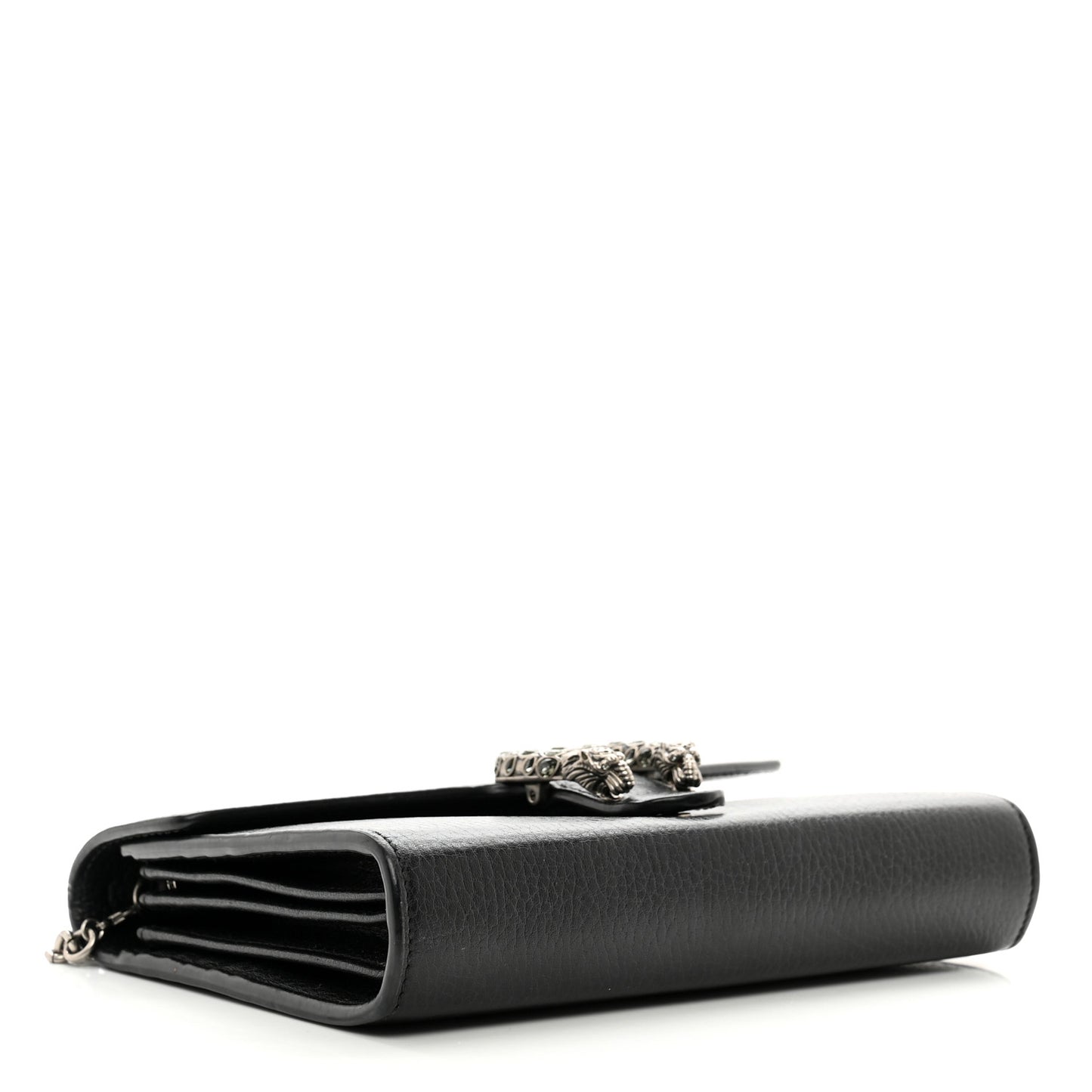 Calfskin Mini Dionysus Chain Wallet Black