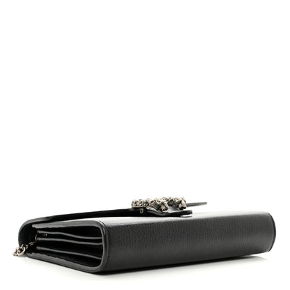 Gucci Calfskin Mini Dionysus Chain Wallet Black 4 of 13