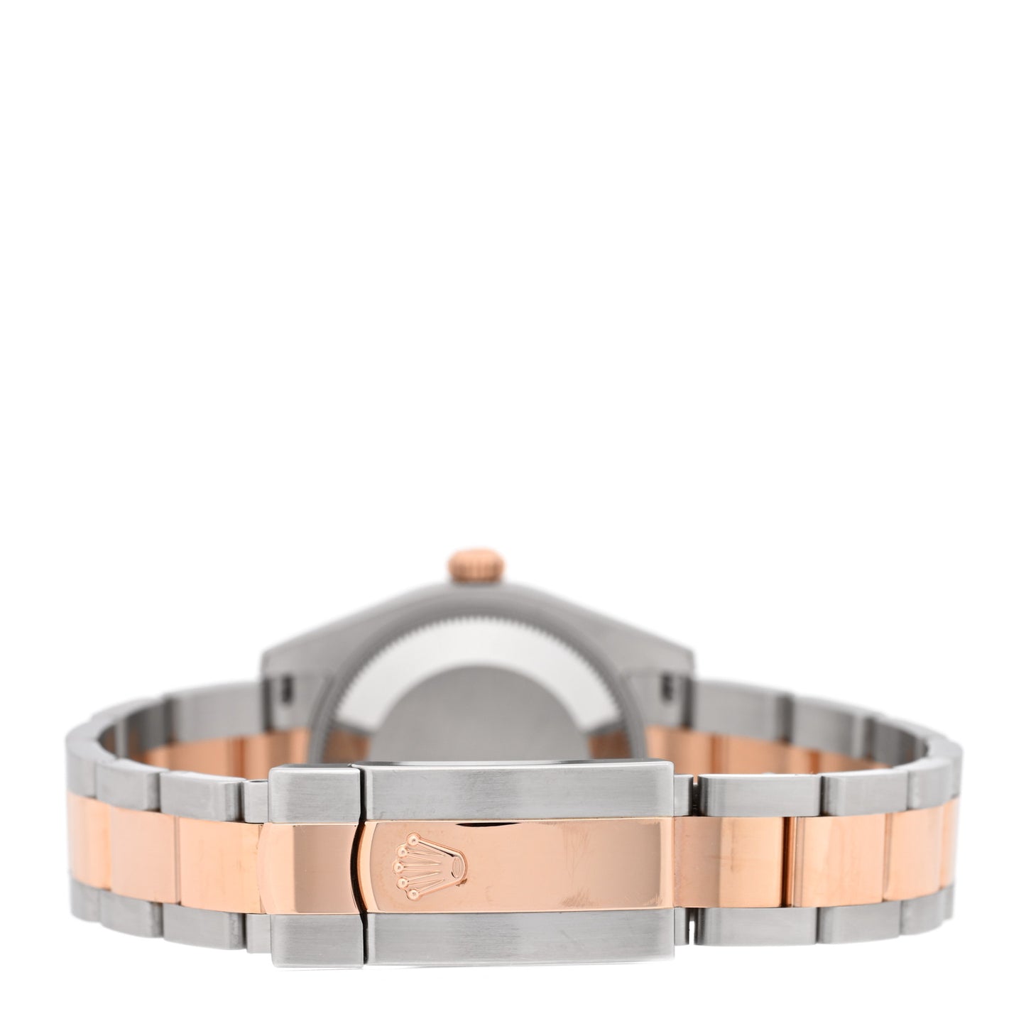 Stainless Steel 18K Everose Diamond 31mm Oyster Perpetual Datejust Watch Chocolate Roman 178241