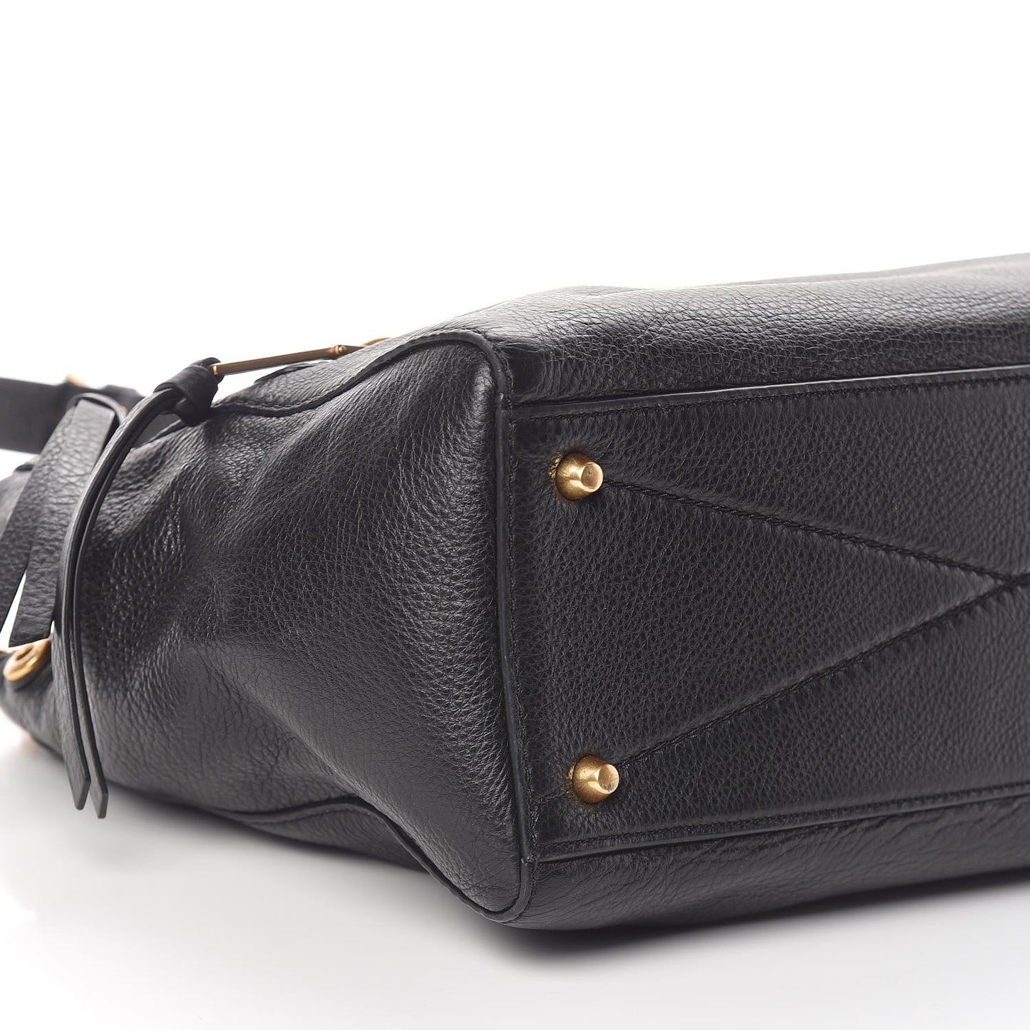 Textured Calfskin Medium Incognito Satchel Black