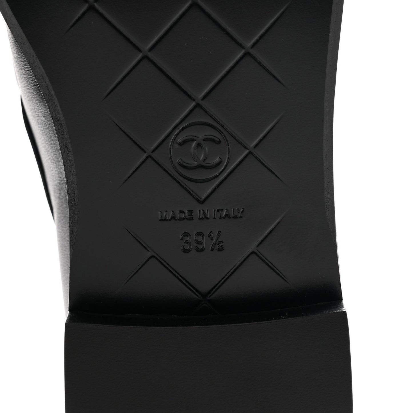 Lambskin Quilted CC Turnlock Loafers 39.5 Black
