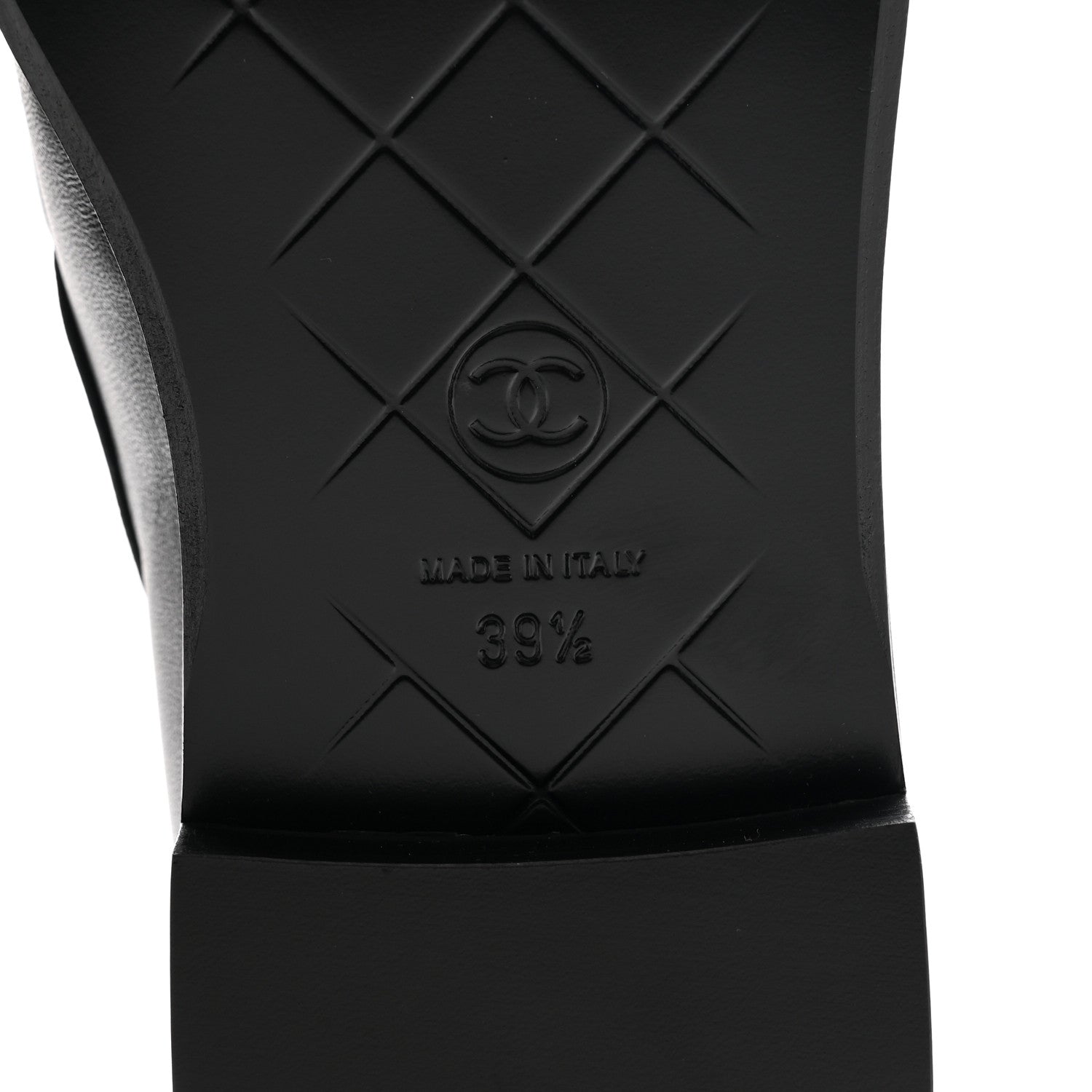 Chanel Lambskin Quilted CC Turnlock Loafers 39.5 Black 6 of 9