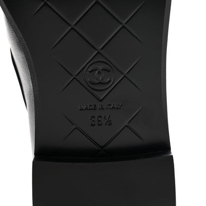Chanel Lambskin Quilted CC Turnlock Loafers 39.5 Black 6 of 9