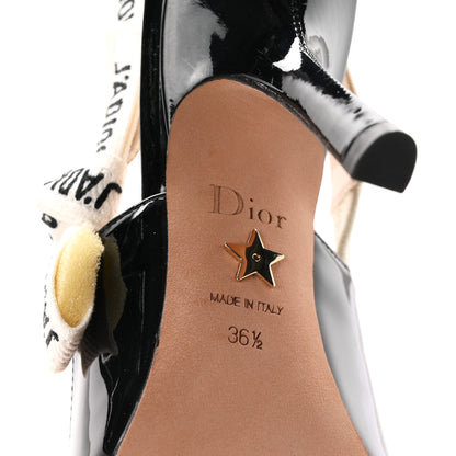 Christian Dior Patent Ribbon J'Adior Slingback 100mm Pumps 36.5 Black 7 of 9