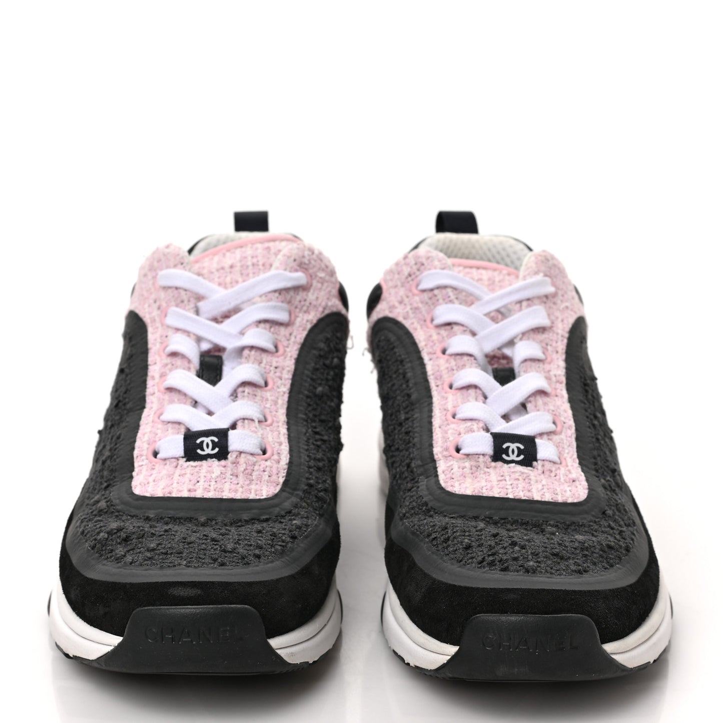 Suede Tweed CC Sneakers 40.5 Grey Pink