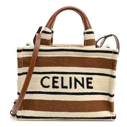 Celine Jacquard Striped Small Cabas Thais Multicolor 1 of 9