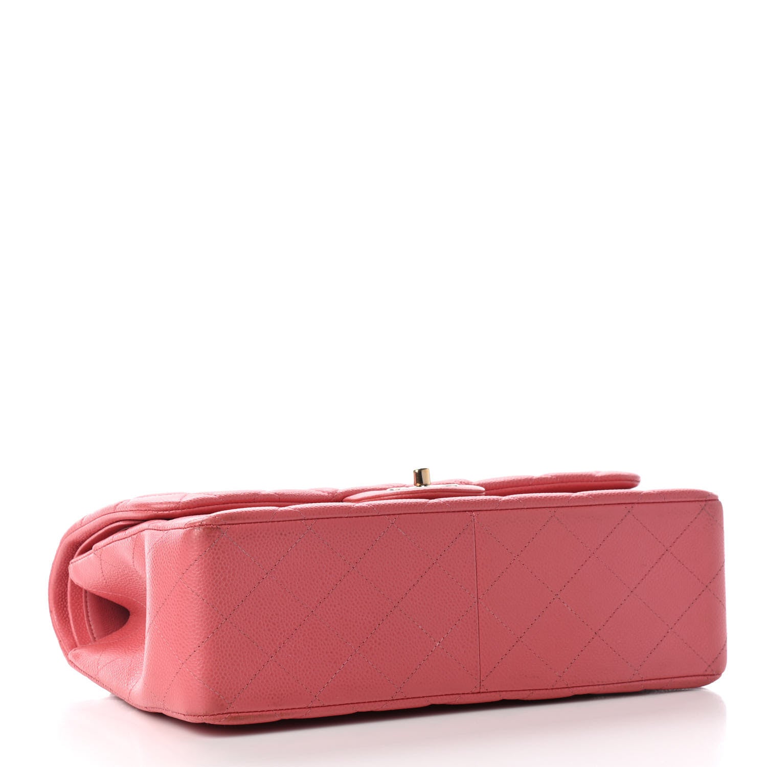 Chanel Caviar Quilted Jumbo Double Flap Dark Pink 4 of 10