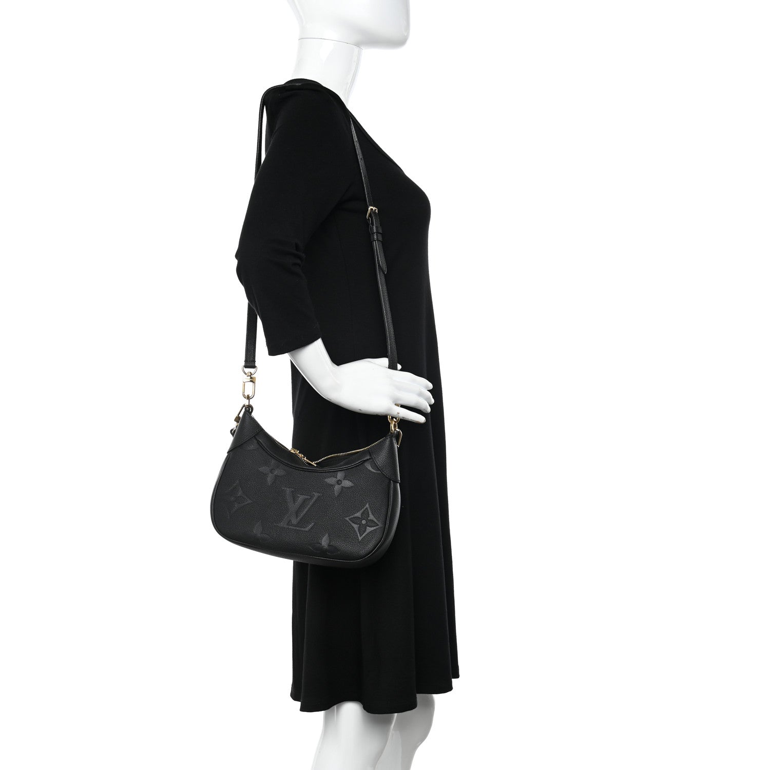 Louis Vuitton Empreinte Monogram Giant Bagatelle NM Black 2 of 10