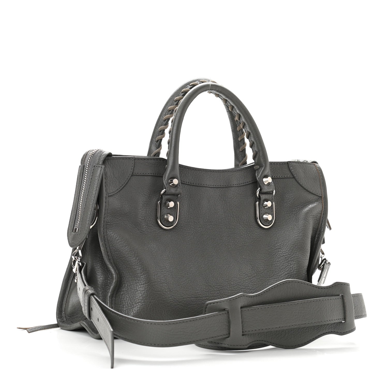 Balenciaga Chevre Gold Metallic Edge Hardware S City Gris Acier 3 of 12