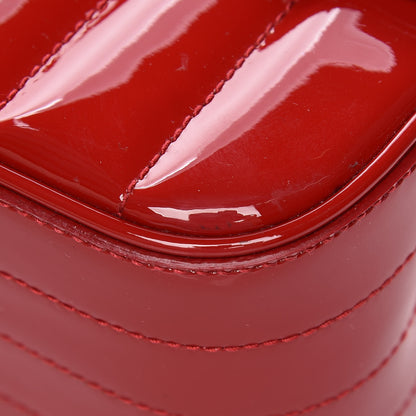 Saint Laurent Patent Matelasse Monogram Large Vicky Chain Bag Rouge Eros 13 of 13