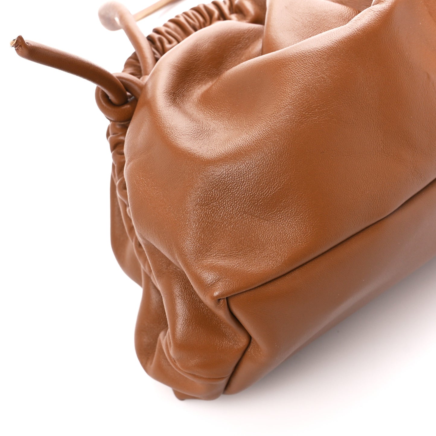Lambskin Cloud Clutch Caramel