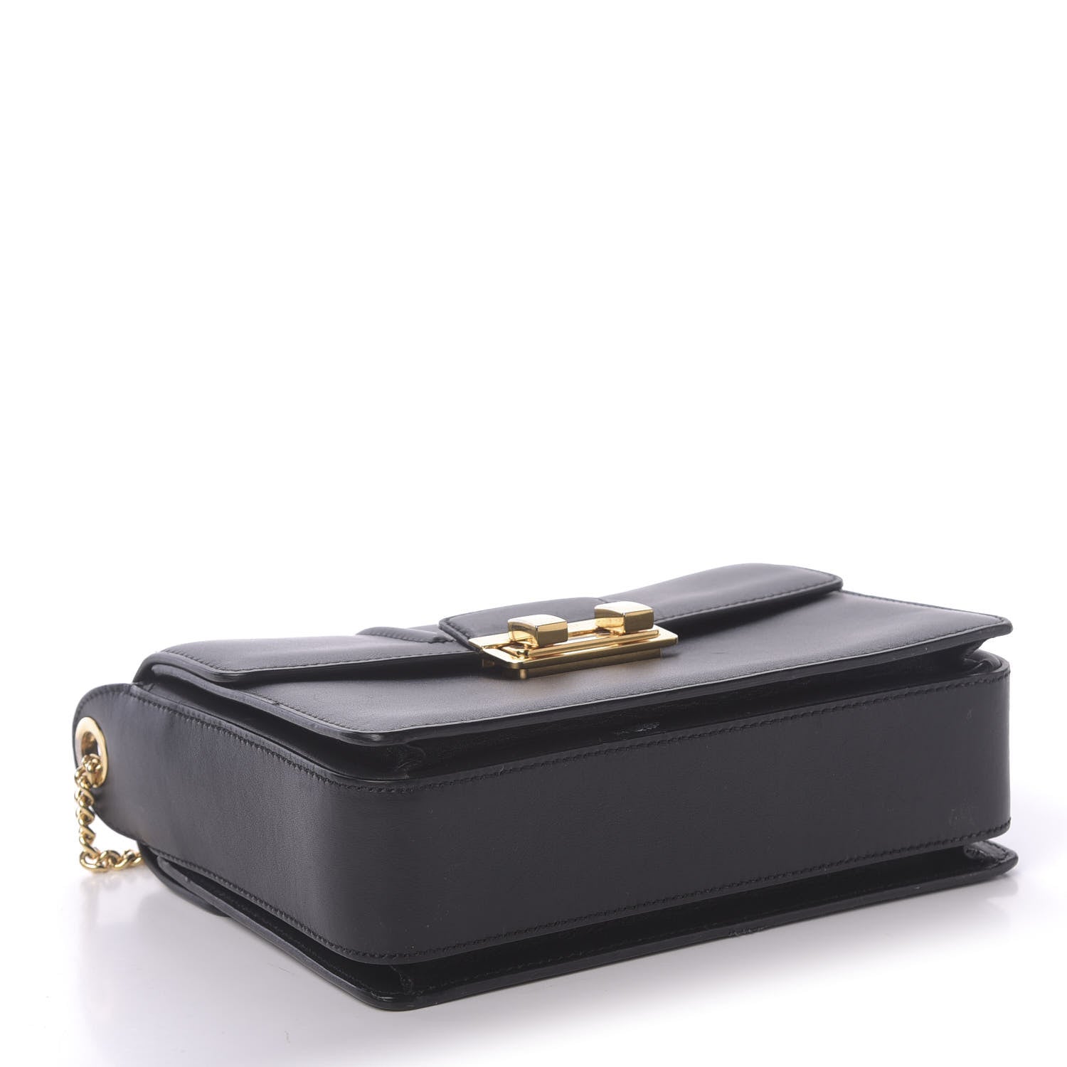 Lanvin Smooth Calfskin Small Jiji Shoulder Bag Black 4 of 9