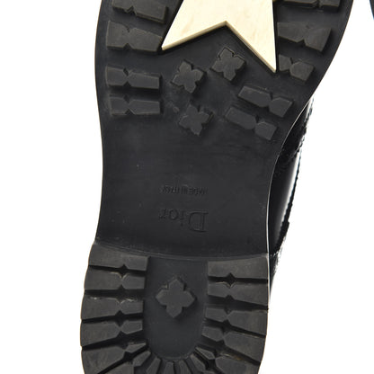 Christian Dior Calfskin Tartan D-Order Low Boot 36 Black White 6 of 9