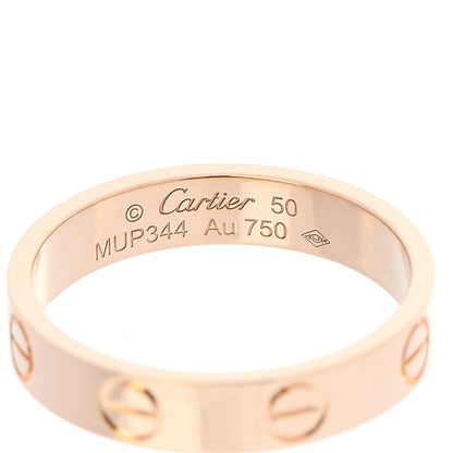 Cartier 18K Yellow Gold 3.5mm LOVE Wedding Band Ring 50 5.25 4 of 5