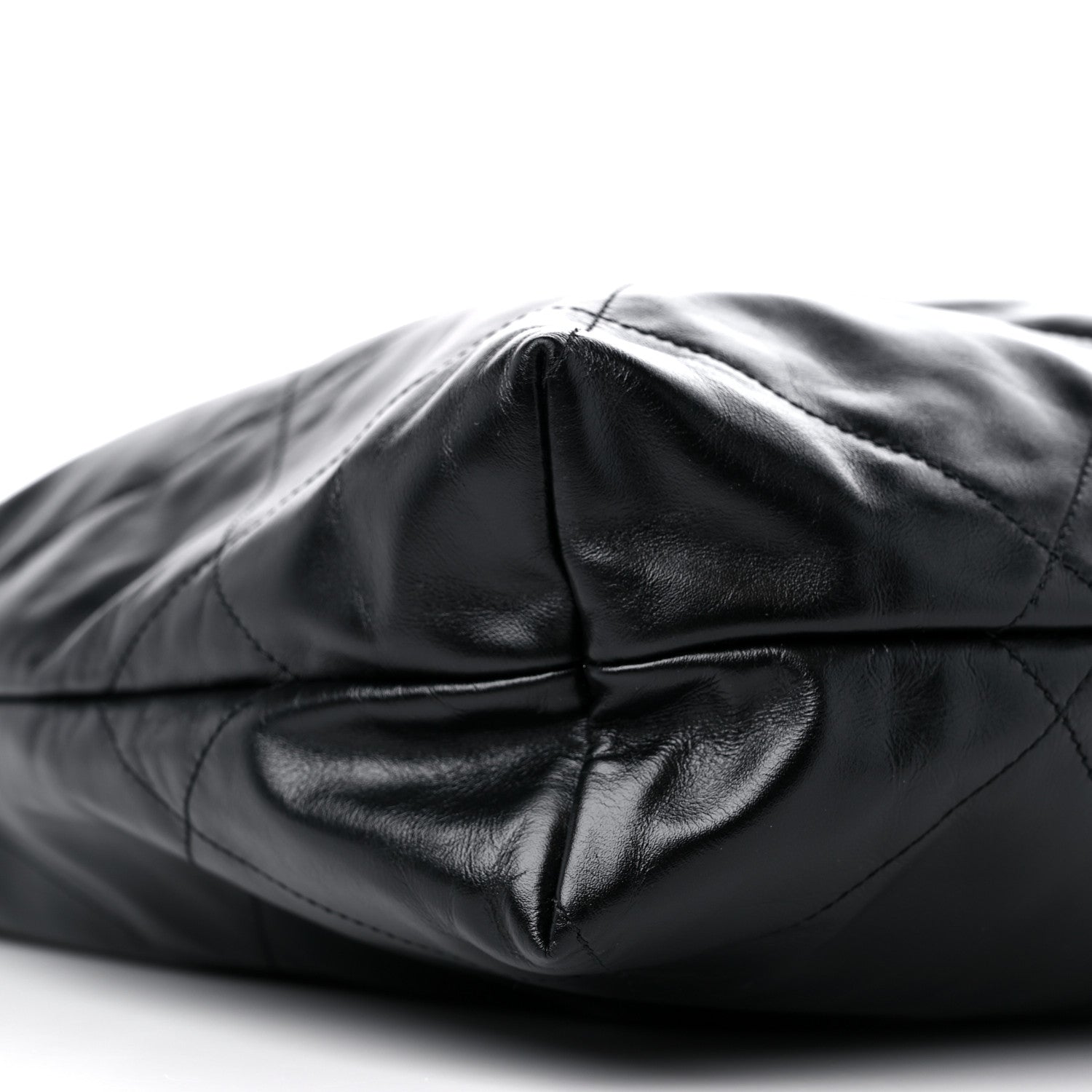 Chanel Shiny Calfskin Quilted Large Chanel 22 Black 9 of 10