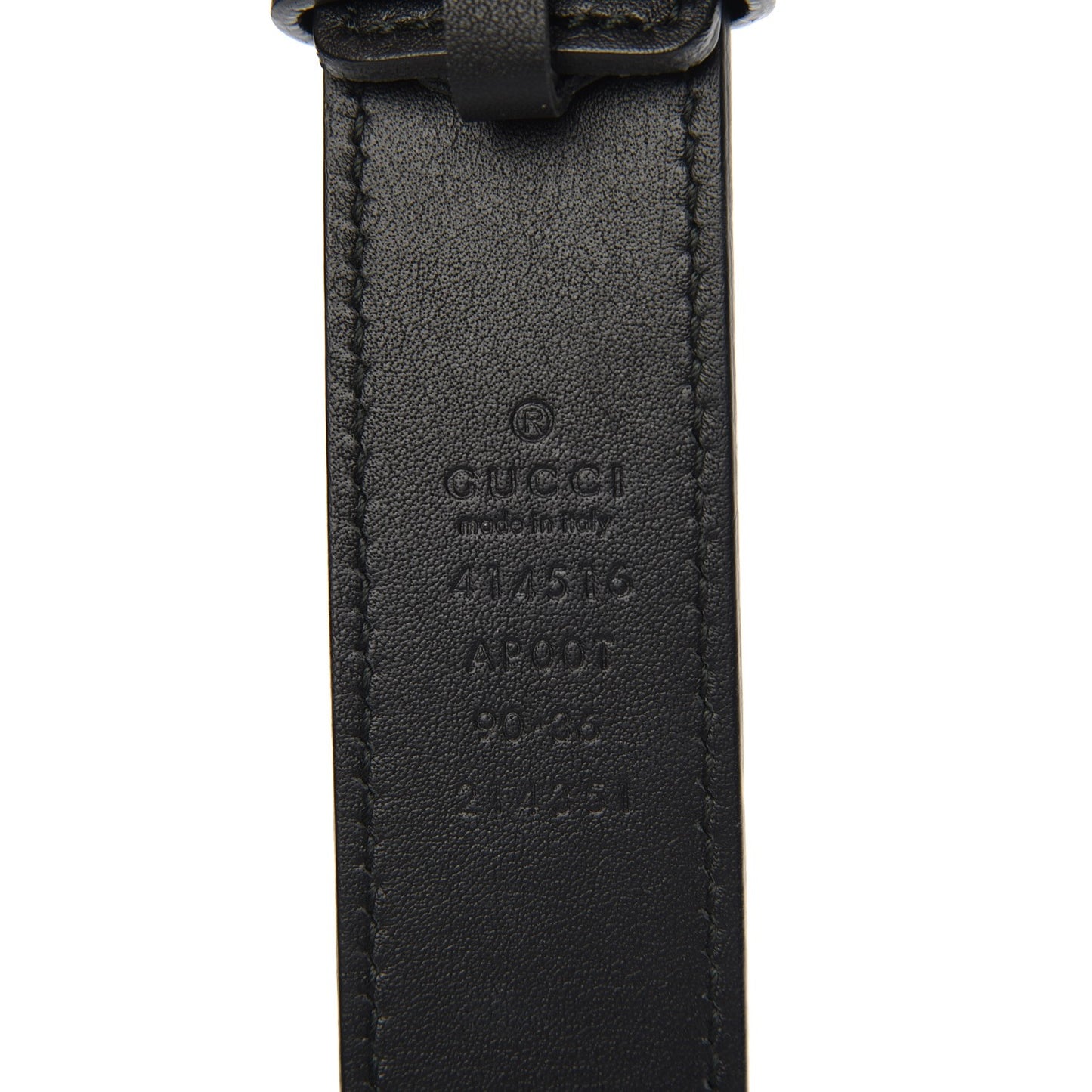 Calfskin Double G 30mm Belt 90 36 Black