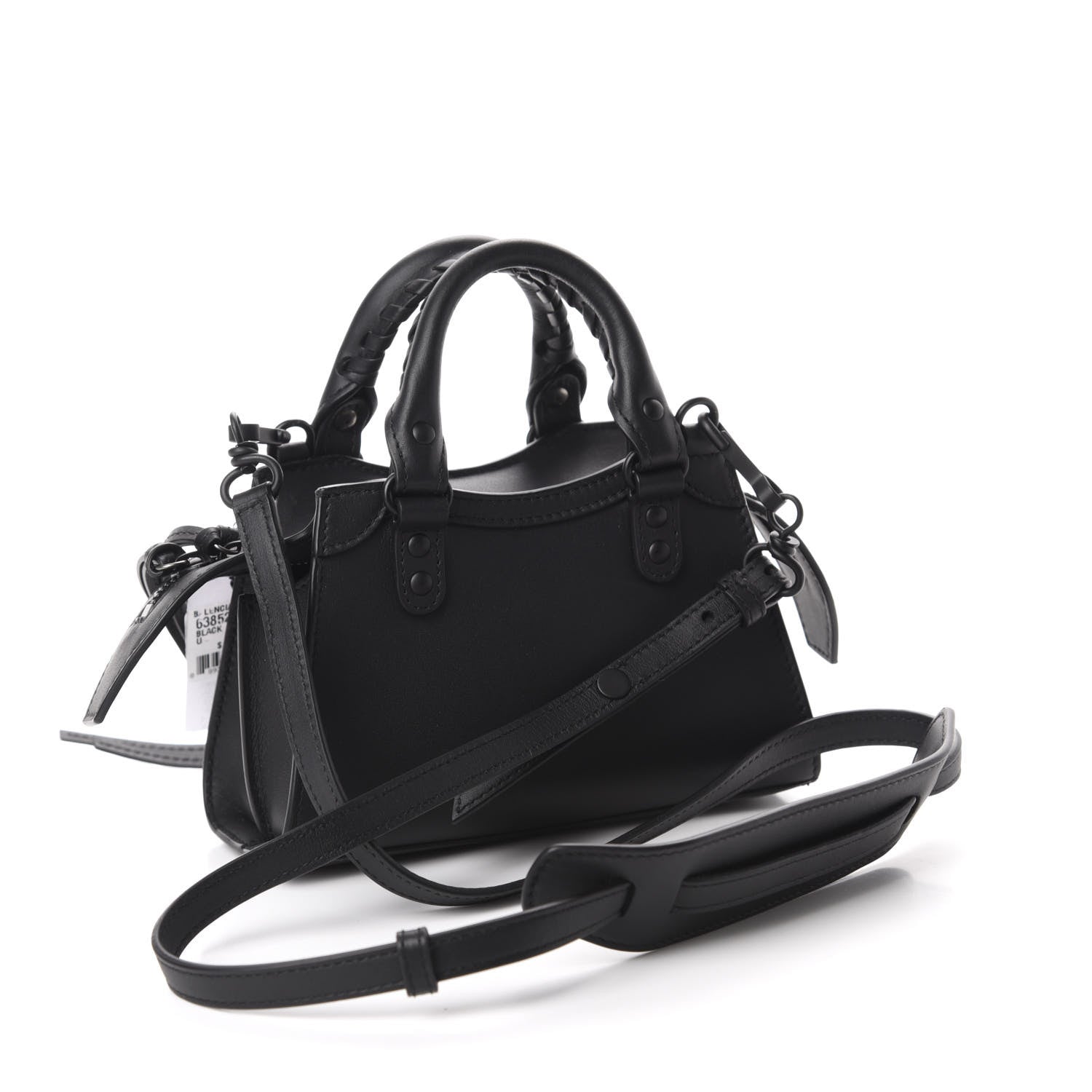 Balenciaga Smooth Calfskin Neo Classic Black Hardware Nano City Crossbody Black 3 of 9