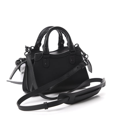 Balenciaga Smooth Calfskin Neo Classic Black Hardware Nano City Crossbody Black 3 of 9