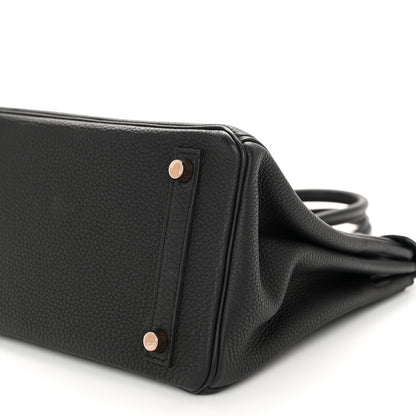 Hermes Togo Birkin 25 Black 10 of 13