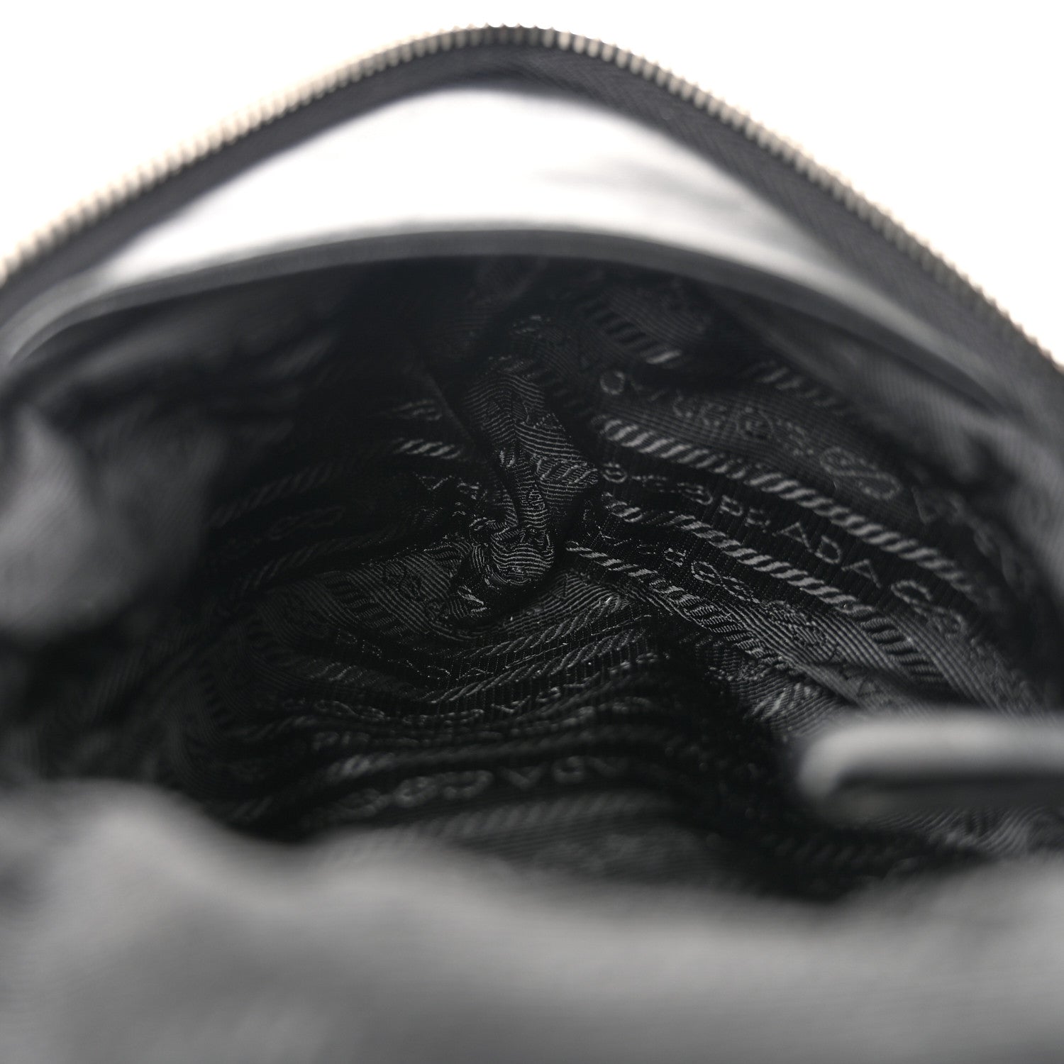 Prada Nappa Padded Signaux Triangle Crossbody Black 5 of 10