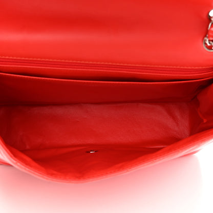 Chanel Patent Chevron Quilted Maxi Single Flap Red 5 of 14