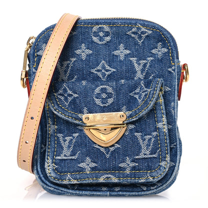 Louis Vuitton Denim Fairfax Pochette Blue 1 of 15