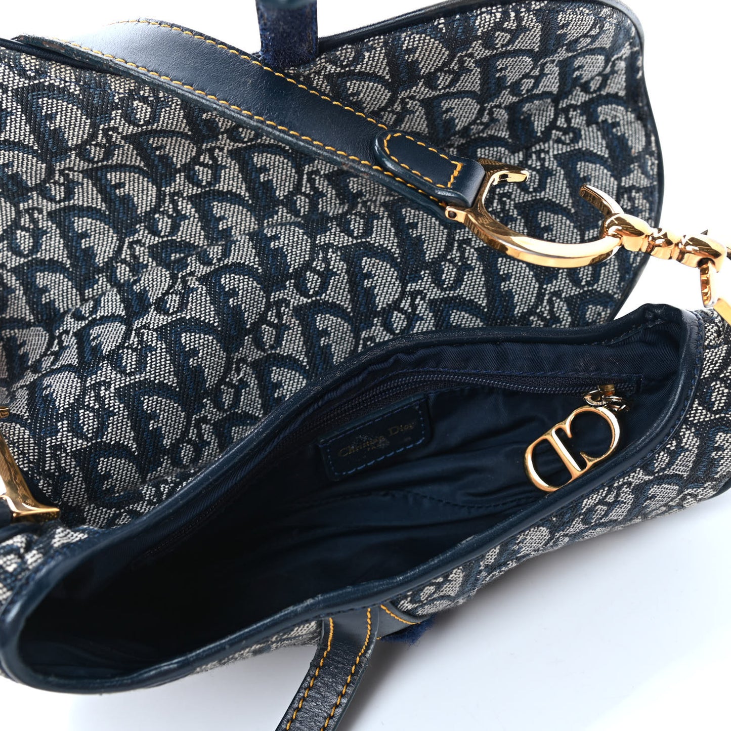 Monogram Saddle Bag Blue