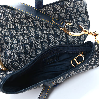 Christian Dior Monogram Saddle Bag Blue 4 of 4
