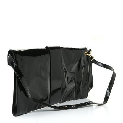 Jimmy Choo Patent Rivera Clutch Black 3 of 14