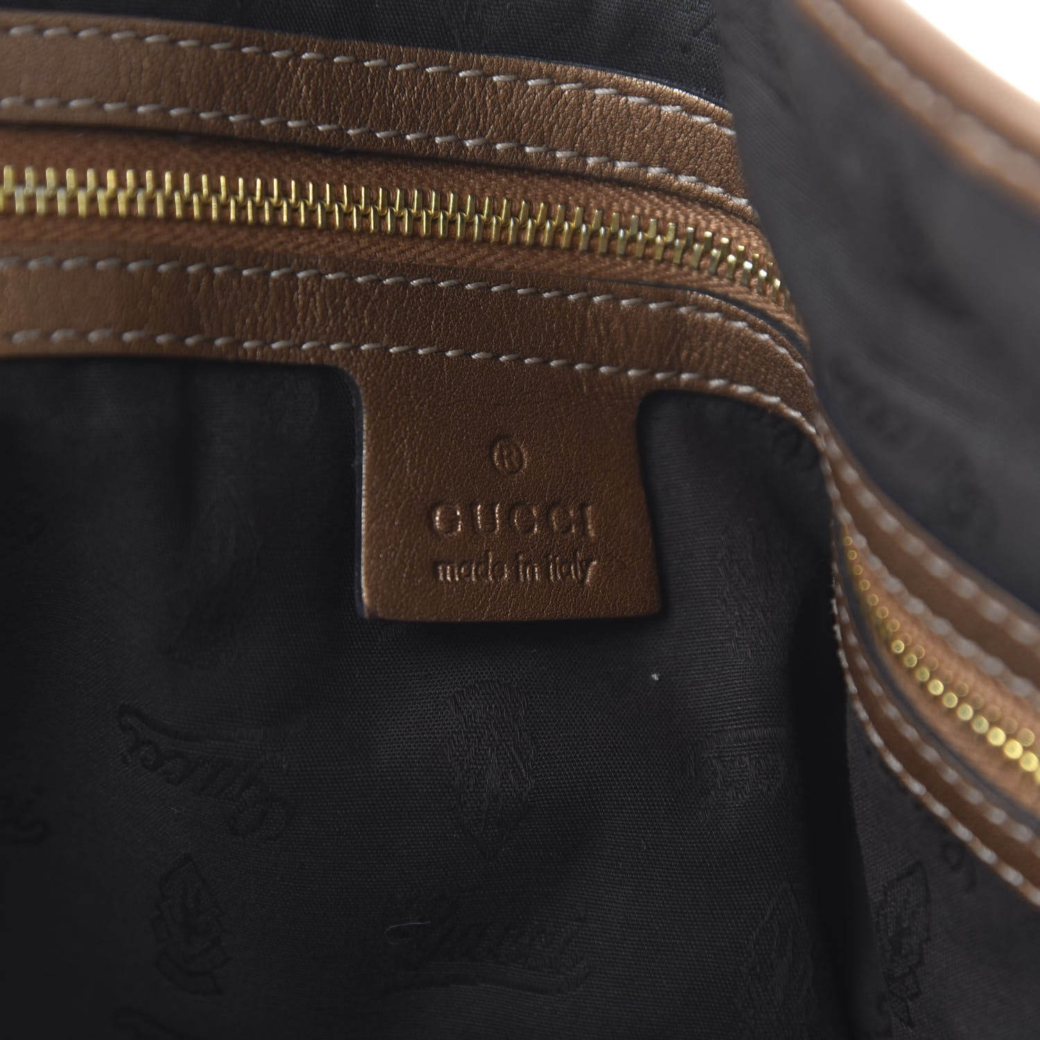 Gucci Metallic Guccissima Large GG Twins Tote Bronze 8 of 10