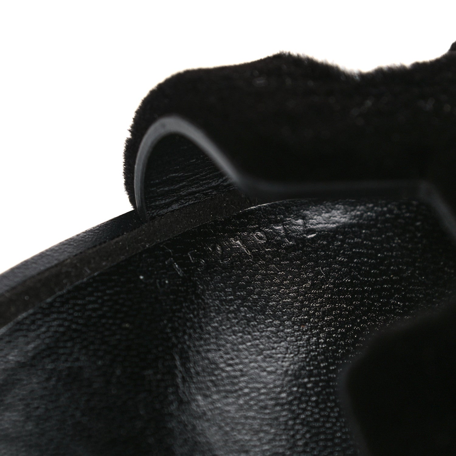 Hermes Mink Fur Oran Sandals 37 Black 10 of 11