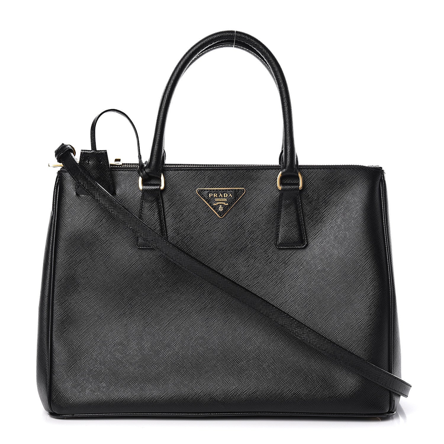 Prada Saffiano Medium Galleria Double Zip Tote Black 1 of 26