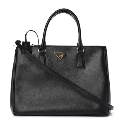 Prada Saffiano Medium Galleria Double Zip Tote Black 1 of 26
