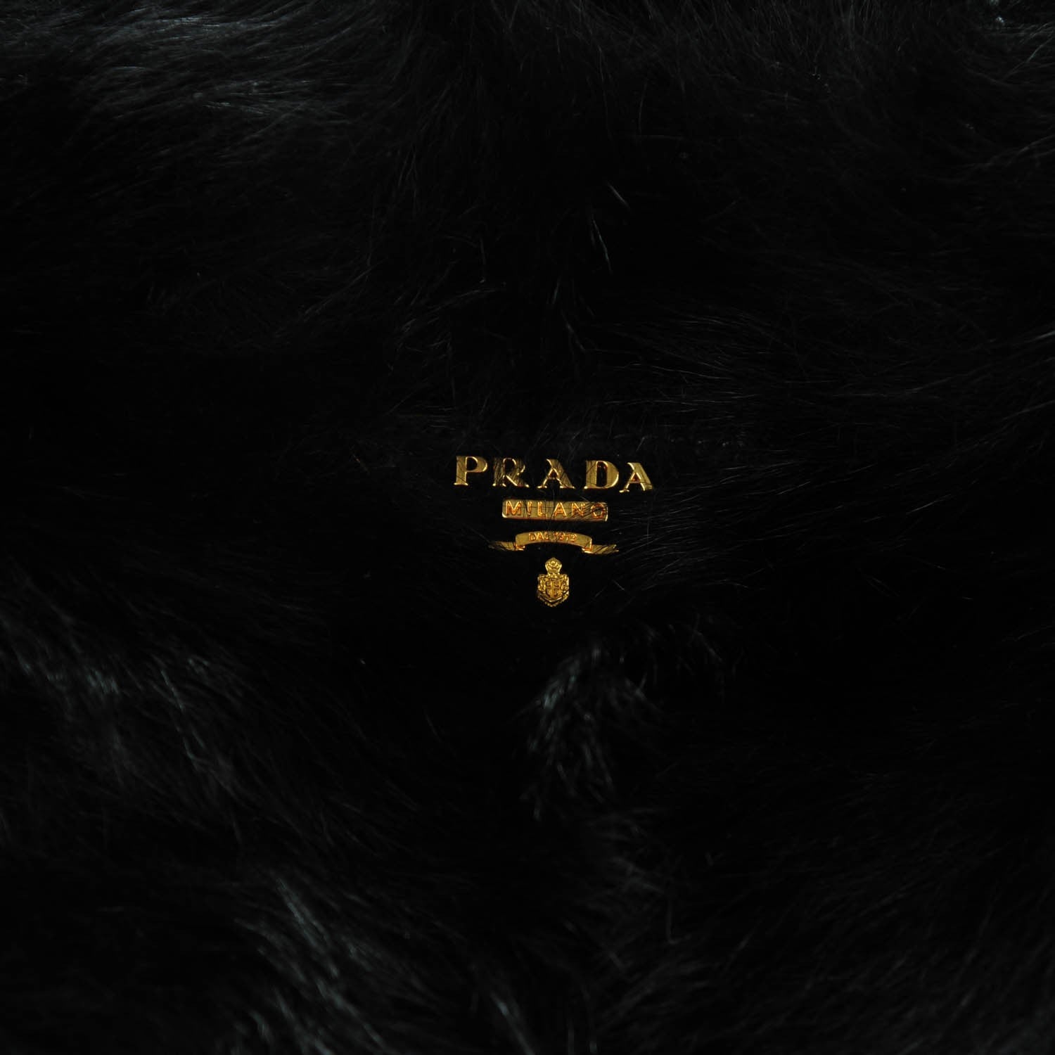 Prada Eco Lapin Faux Fur Handbag Black 5 of 9