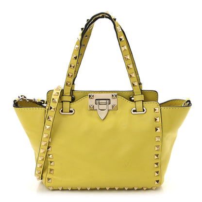 Valentino Garavani Vitello Mini Rockstud Tote Water Yellow 1 of 13