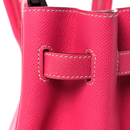 Hermes Epsom Candy Birkin 35 Rose Tyrien Rubis 38 of 51