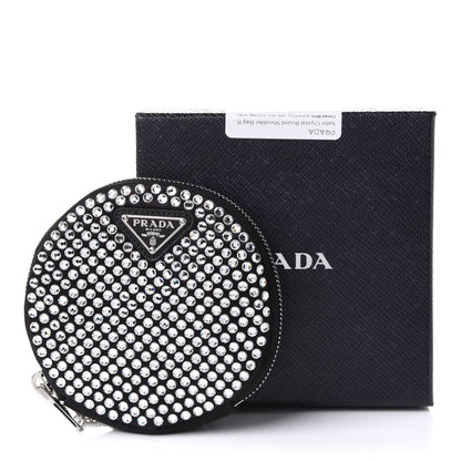 Prada Satin Crystal Round Shoulder Bag Cristal 11 of 11