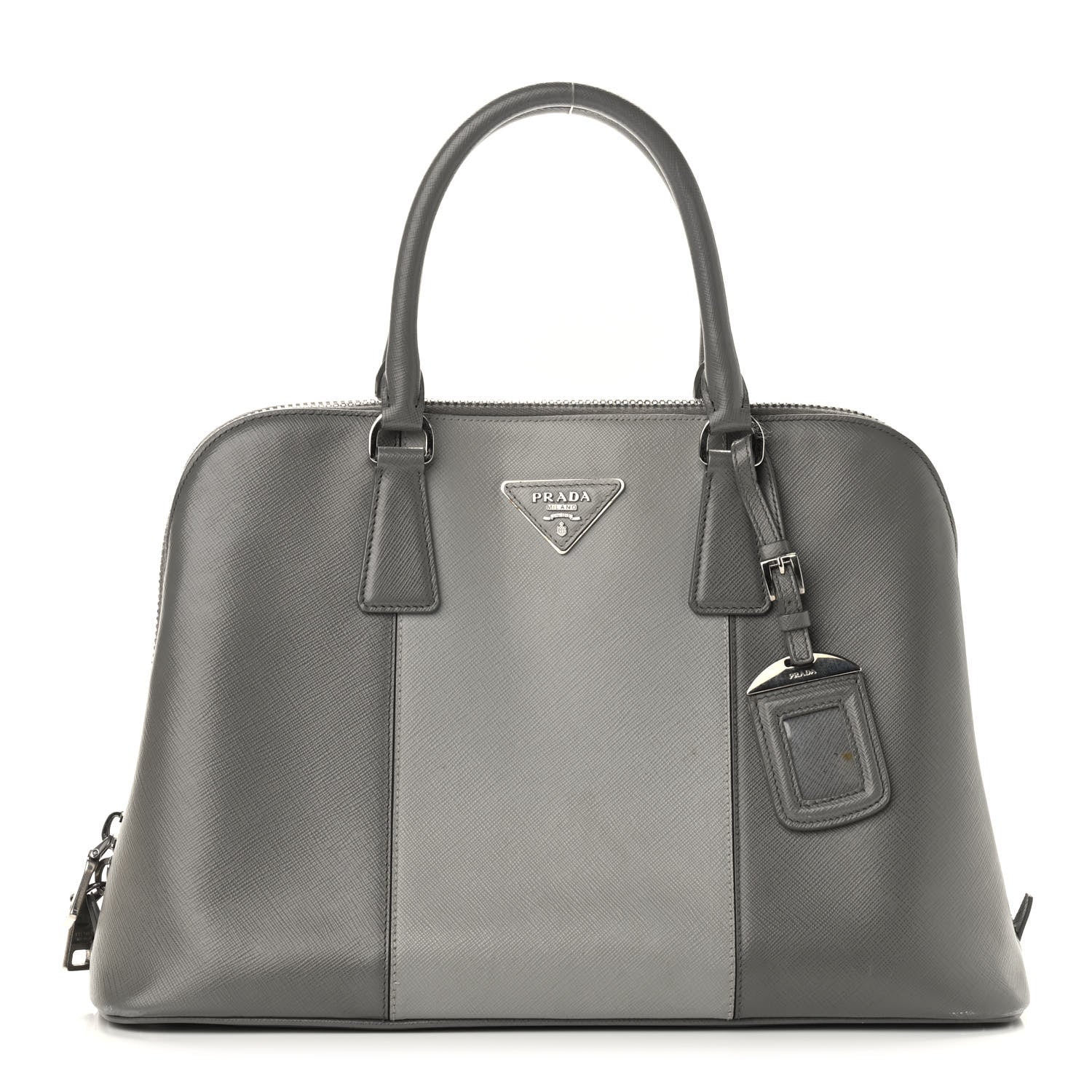 Prada Saffiano Lux Bi-Color Promenade Tote Marmo Argilla 1 of 12