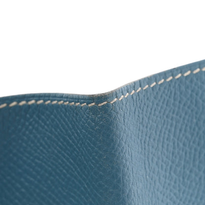 Hermes Epsom Post It Notepad Holder Blue Jean 9 of 9