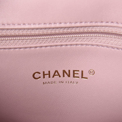 Chanel Glazed Iridescent Calfskin Quilted Tote Black 7 of 10