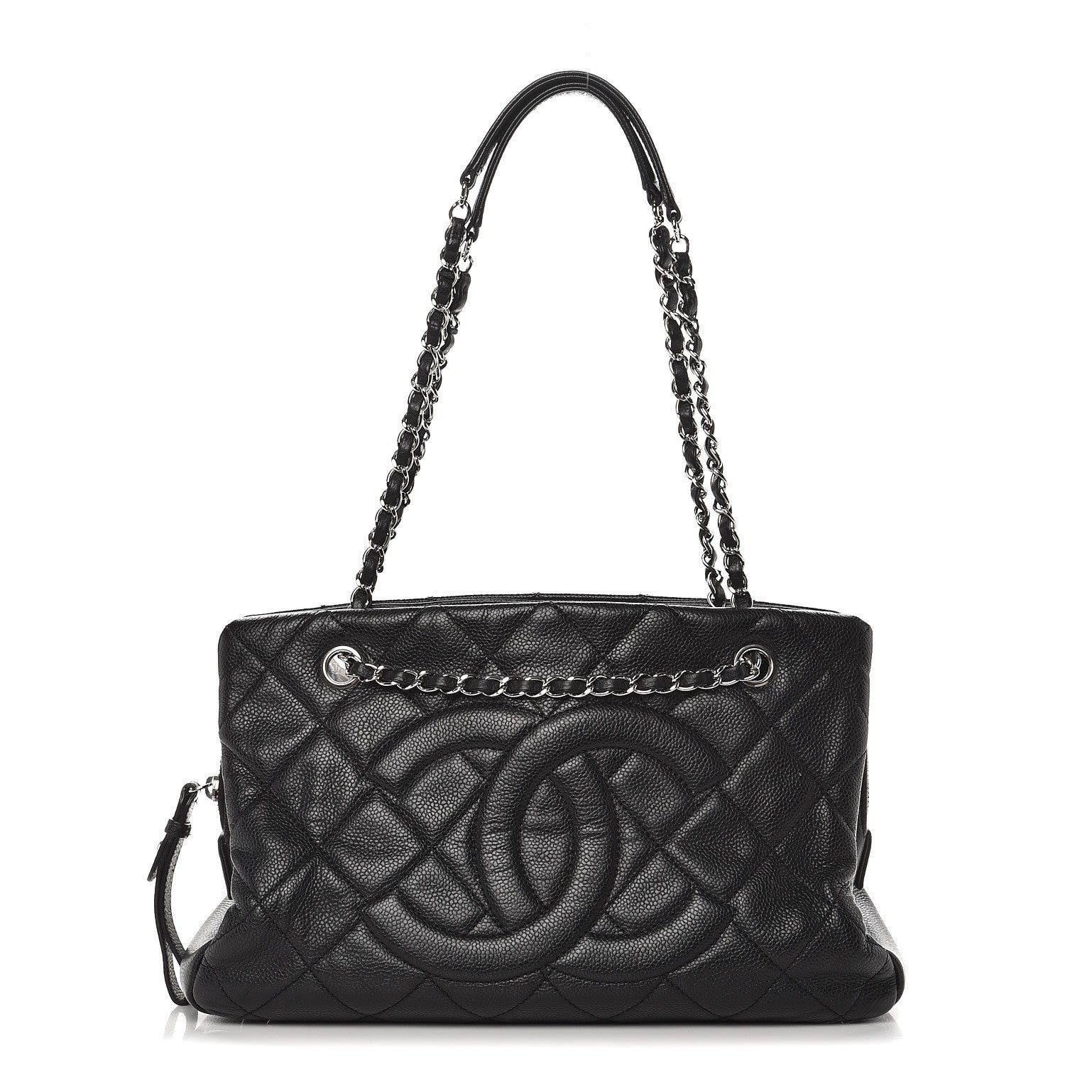 Chanel Caviar CC Timeless Tote Black 1 of 12