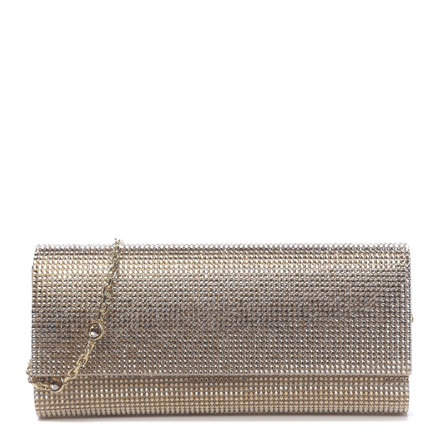 Swarovski Crystal Minaudiere Clutch Gold