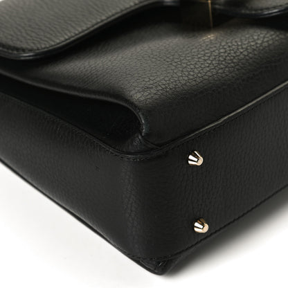 Gucci Dollar Calfskin Interlocking G Top Handle Shoulder Bag Black 12 of 13