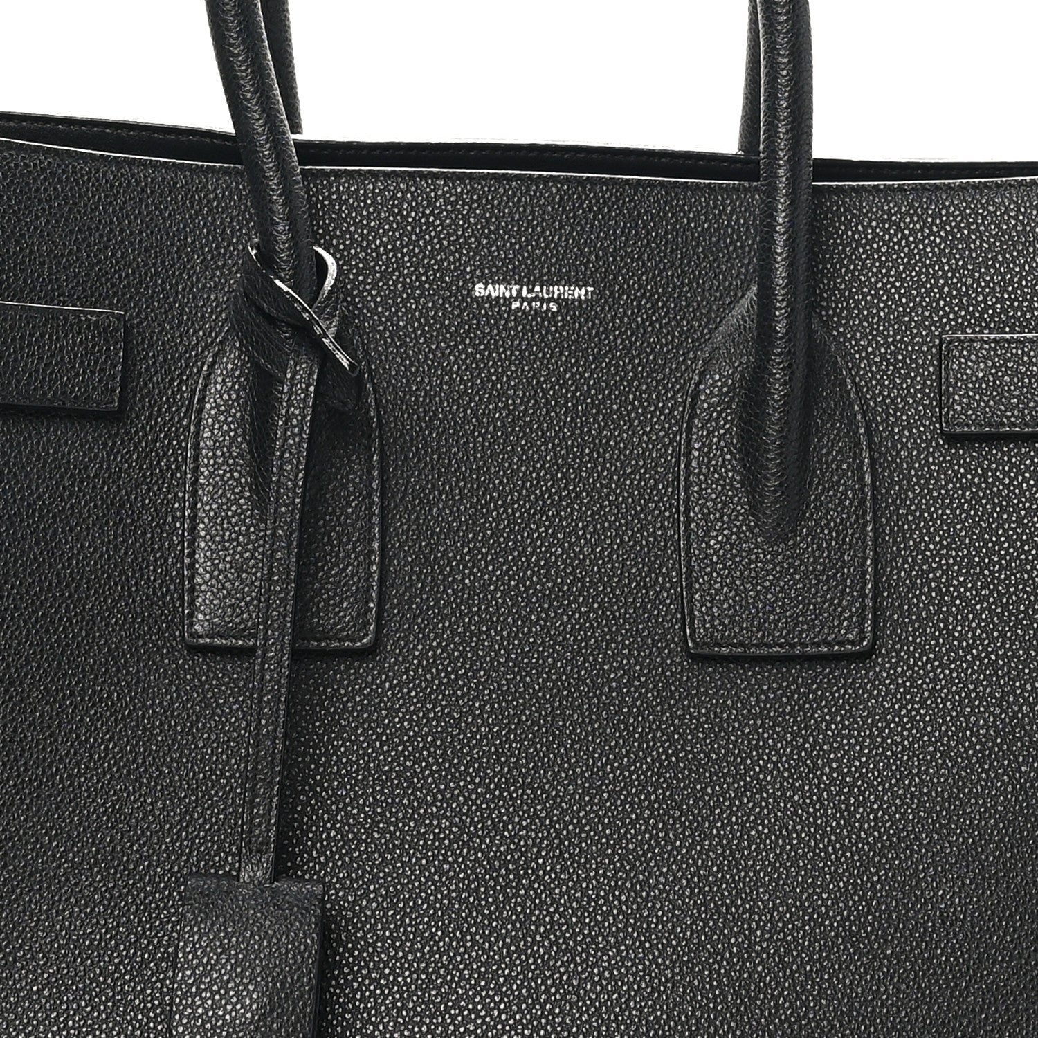 Saint Laurent Grained Calfskin Small Sac De Jour Black 8 of 10