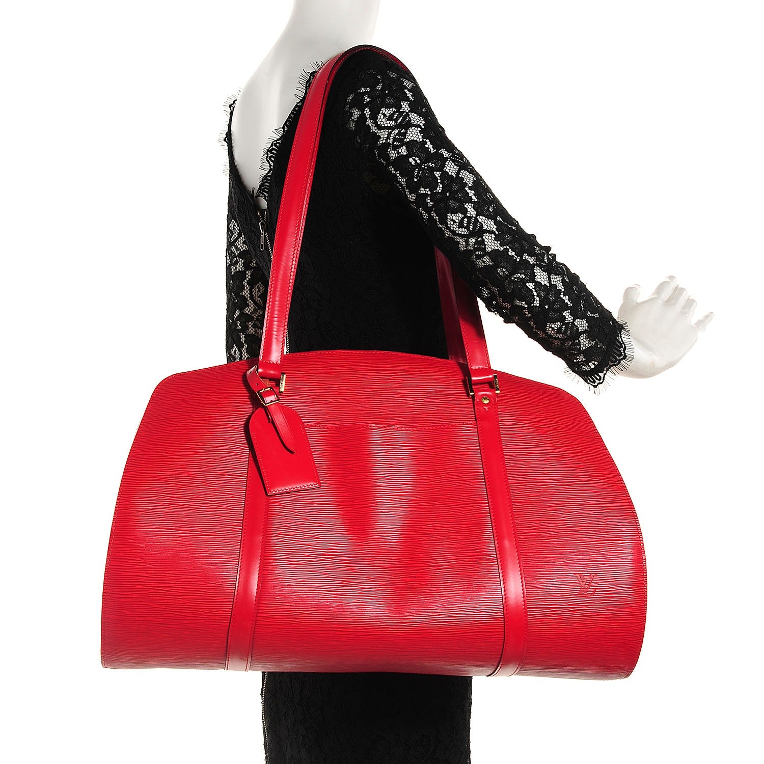 Louis Vuitton Epi Solferino 50 Castillan Red 10 of 16