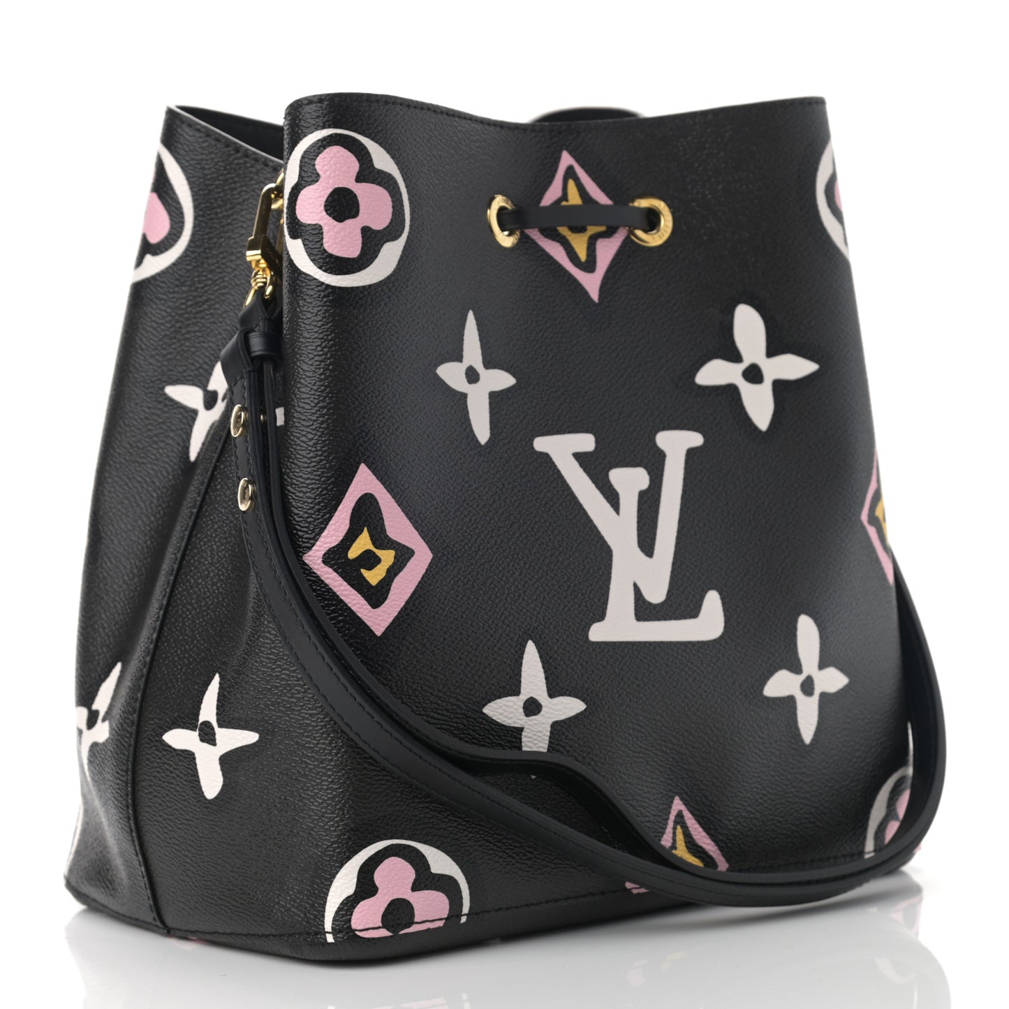 Monogram Giant Wild At Heart Neonoe MM Black