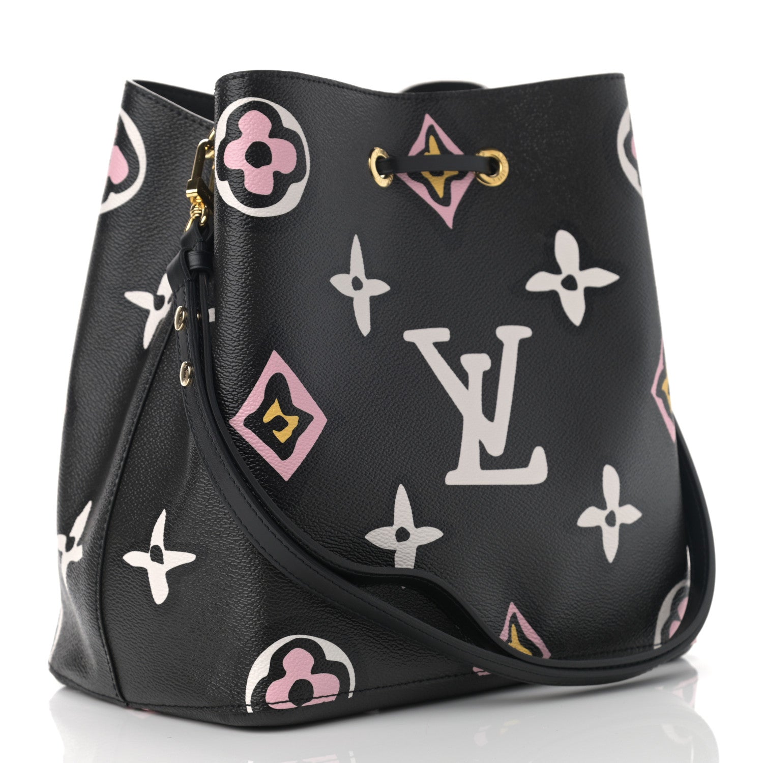 Louis Vuitton Monogram Giant Wild At Heart Neonoe MM Black 3 of 11