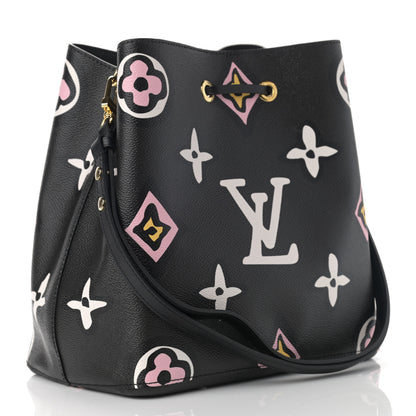 Louis Vuitton Monogram Giant Wild At Heart Neonoe MM Black 3 of 11