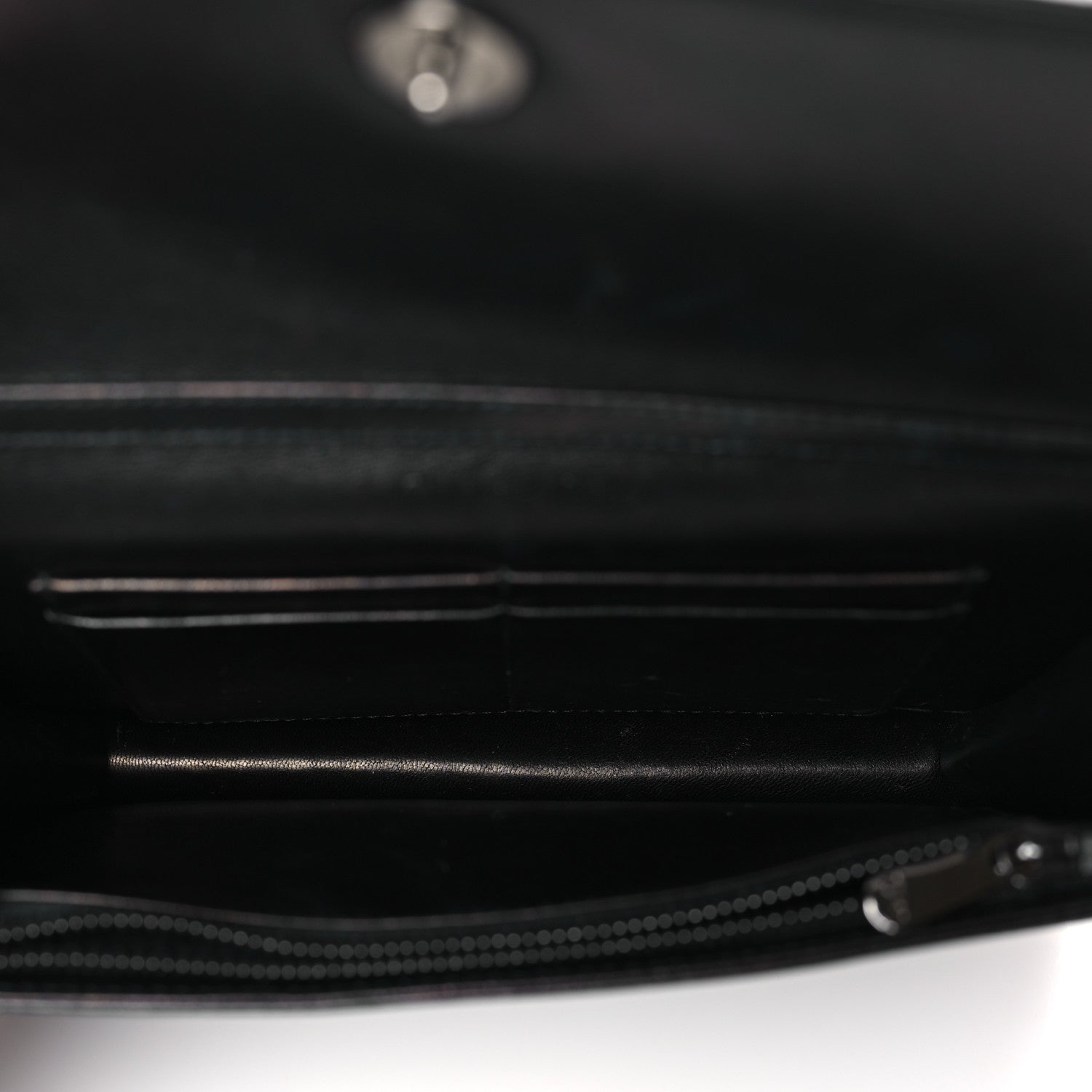 Christian Dior Smooth Lambskin Tribale Chain Wallet Black 5 of 9