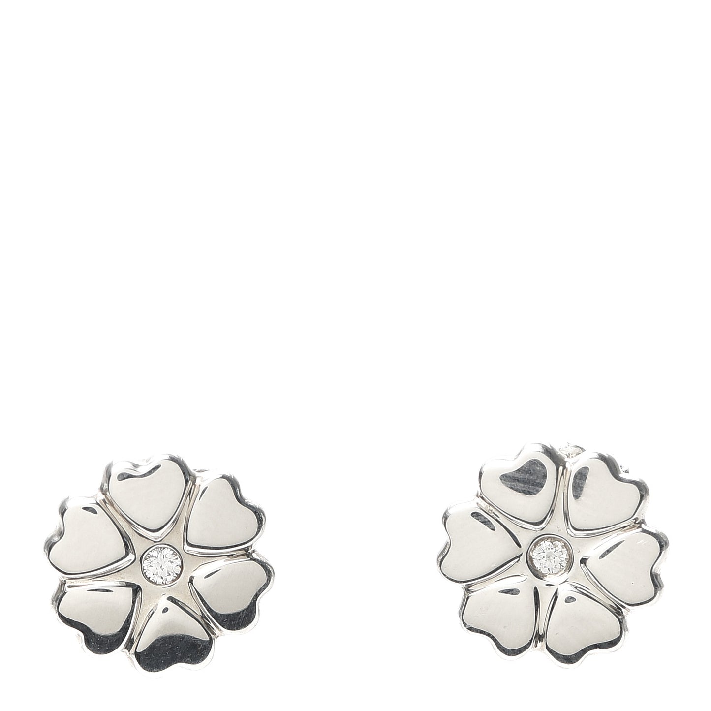 Sterling Silver Diamond Paloma Picasso Crown Of Hearts Earrings